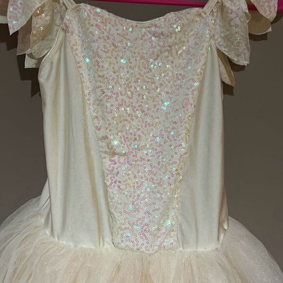 Dance Revolution Ivory Ballet Tutu iridescent XL child girl - Picture 3 of 12